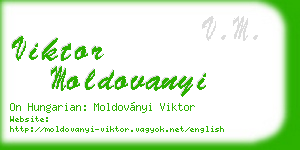 viktor moldovanyi business card